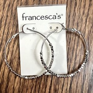 Francesca’s BNWT Silver Hoop Earrings
